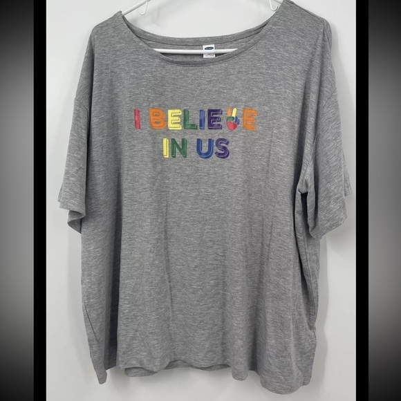 NWT Old Navy Size XL Tall “I Believe In Us” T Shirt - Picture 1 of 3